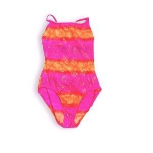 Barbie pink girls swimsuit size 11/12